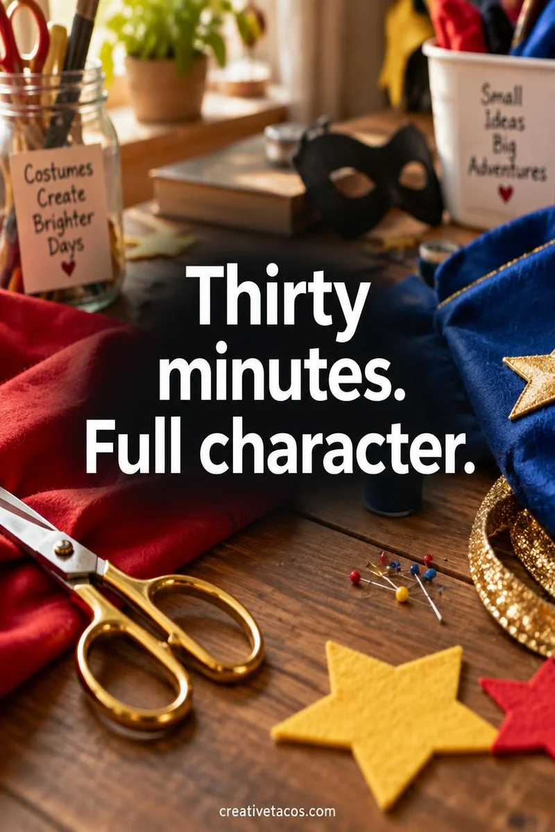 Quote card: Thirty minutes. Full character.