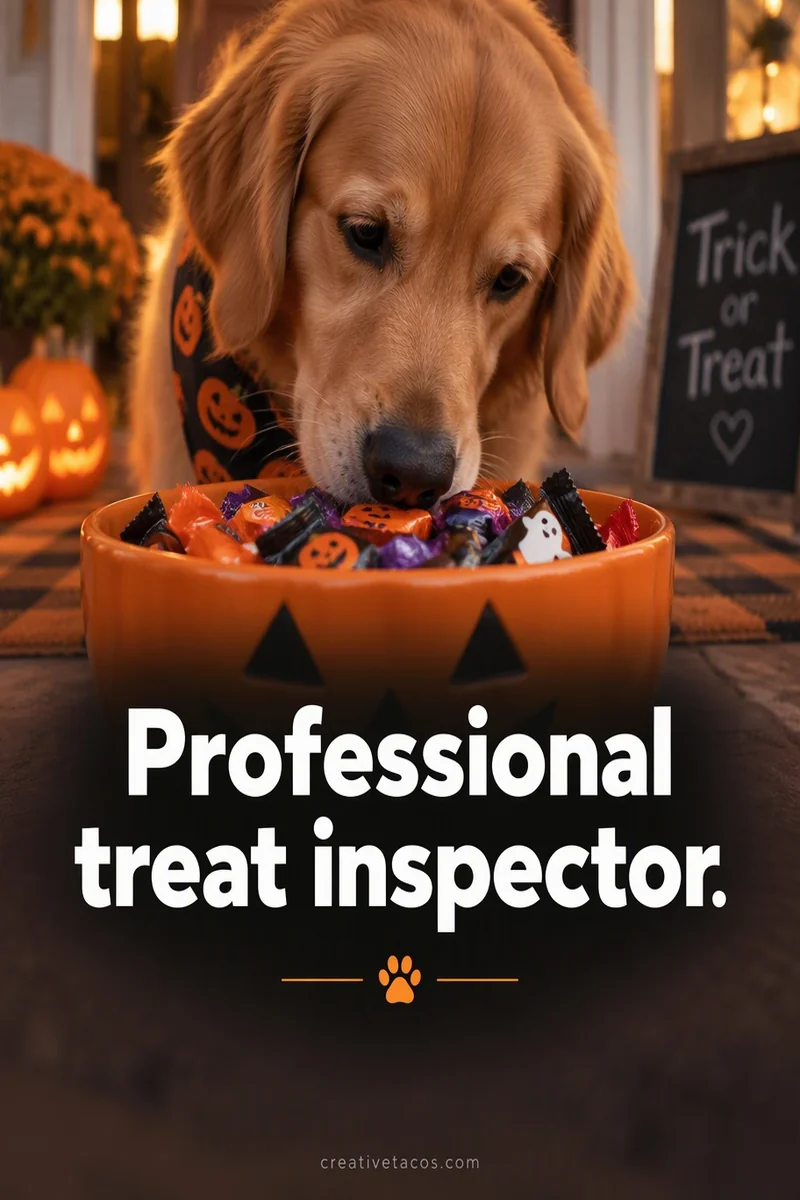 Quote card: Professional treat inspector.