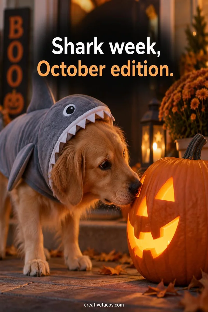 Quote card: Shark week, October edition.