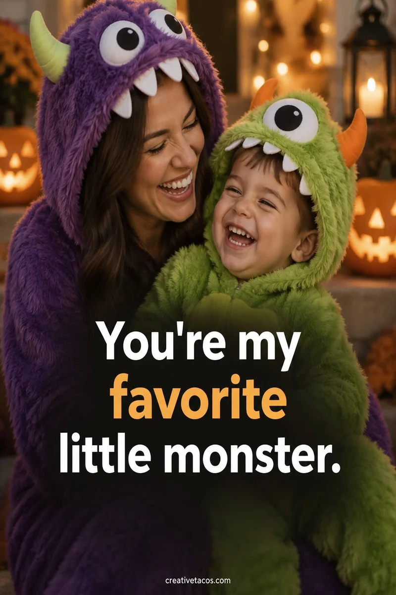Quote card: You're my favorite little monster.