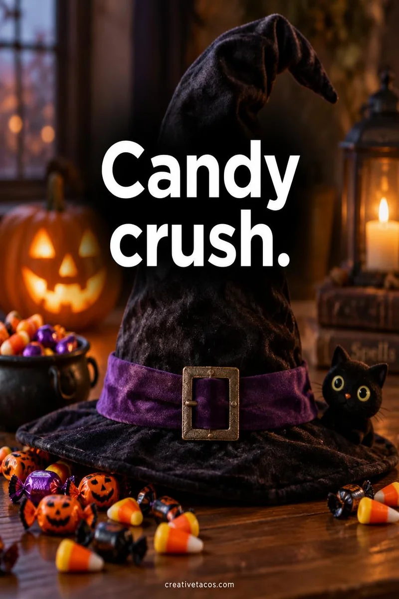 Quote card: Candy crush.