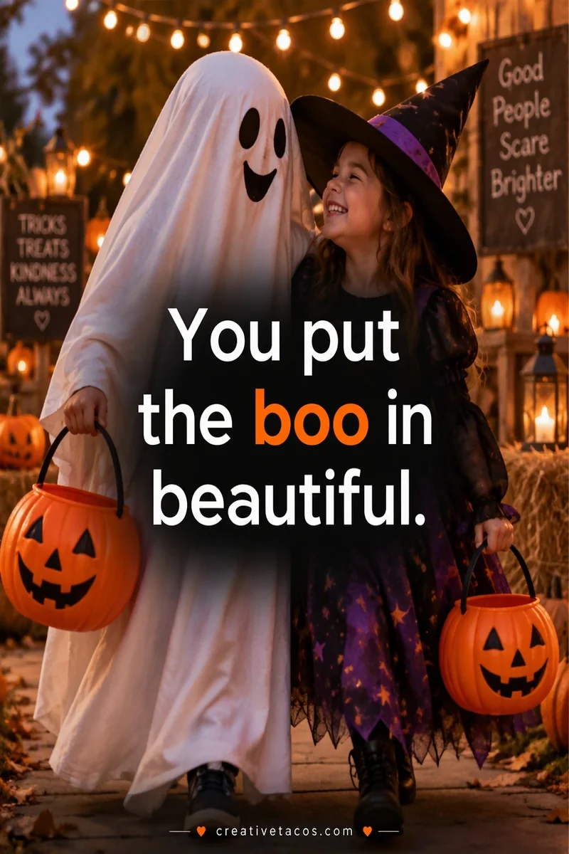 Quote card: You put the boo in beautiful.