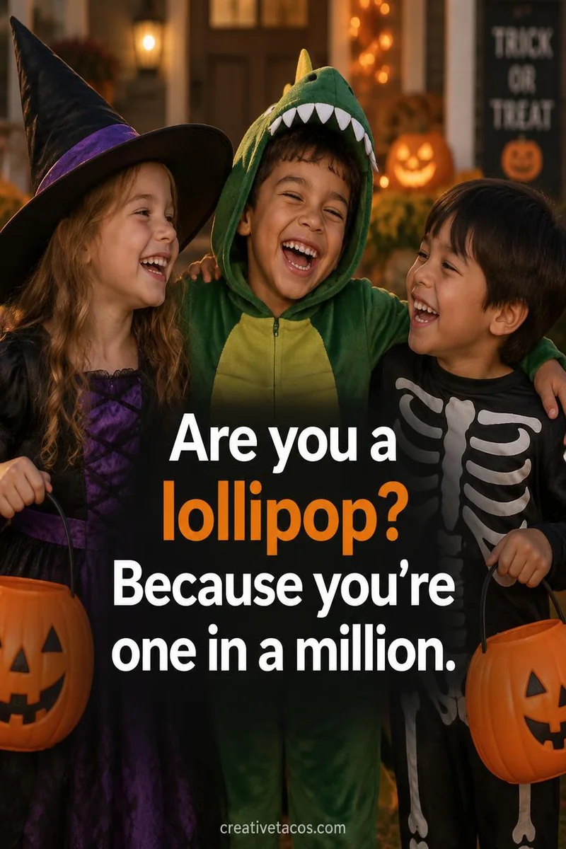 Quote card: Are you a lollipop? Because you're one in a million.