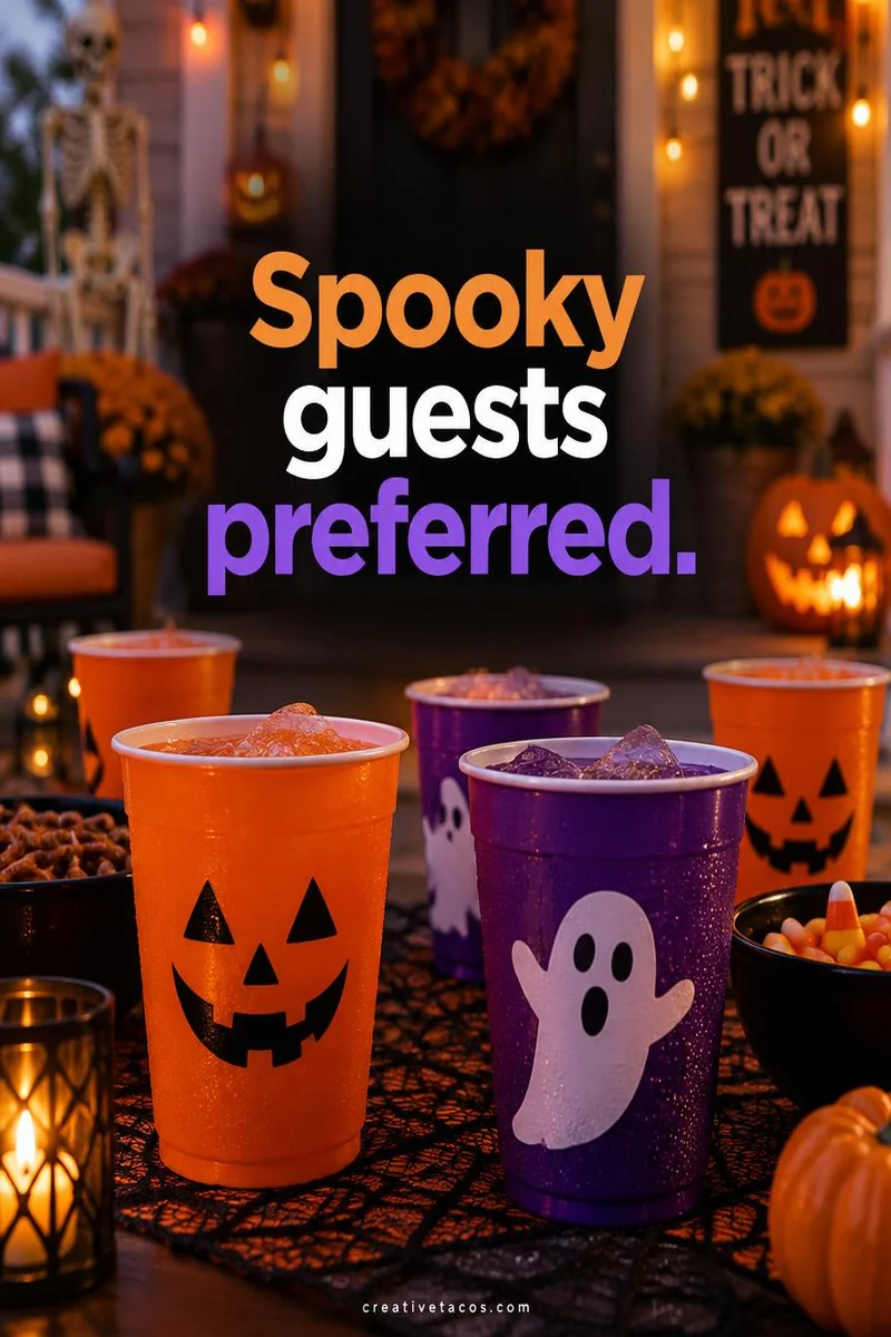 Quote card: Spooky guests preferred.