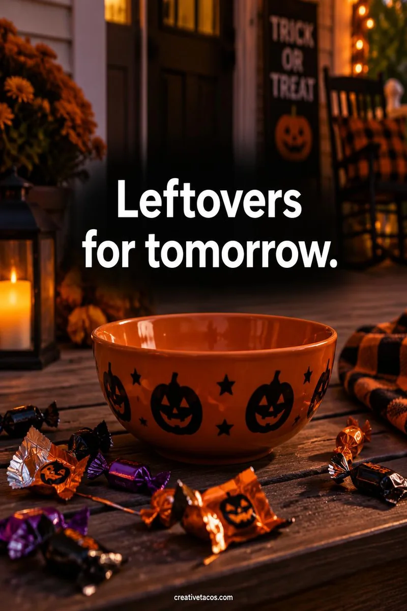 Quote card: Leftovers for tomorrow.