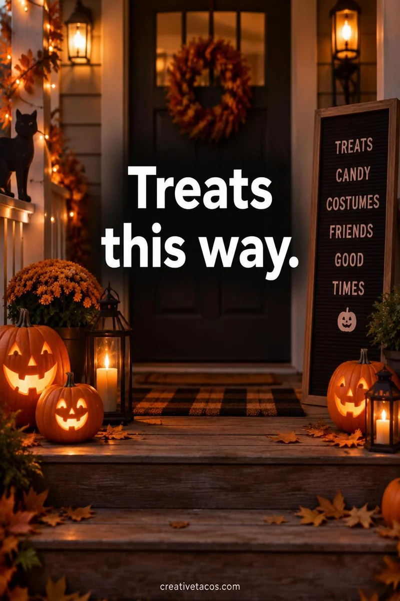 Quote card: Treats this way.
