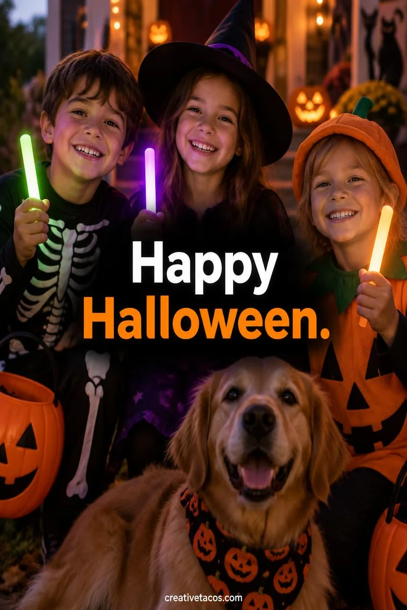 Quote card: Happy Halloween.