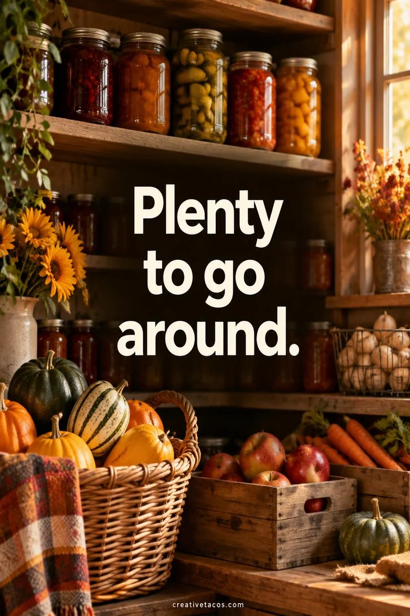Quote card: Plenty to go around.