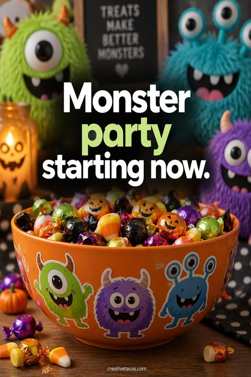 Quote card: Monster party starting now.