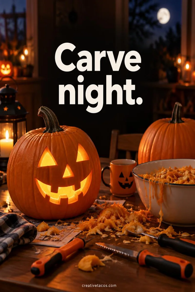 Quote card: Carve night.