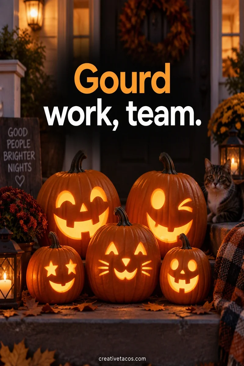 Quote card: Gourd work, team.