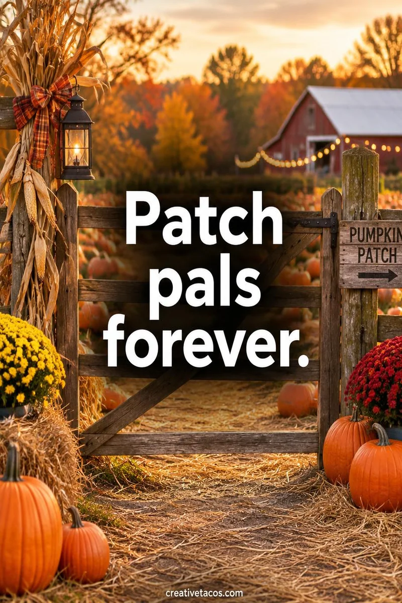 Quote card: Patch pals forever.