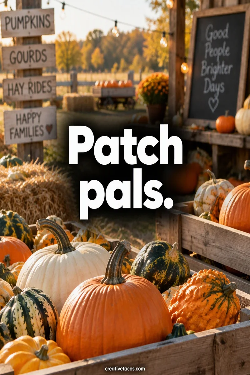 Quote card: Patch pals.
