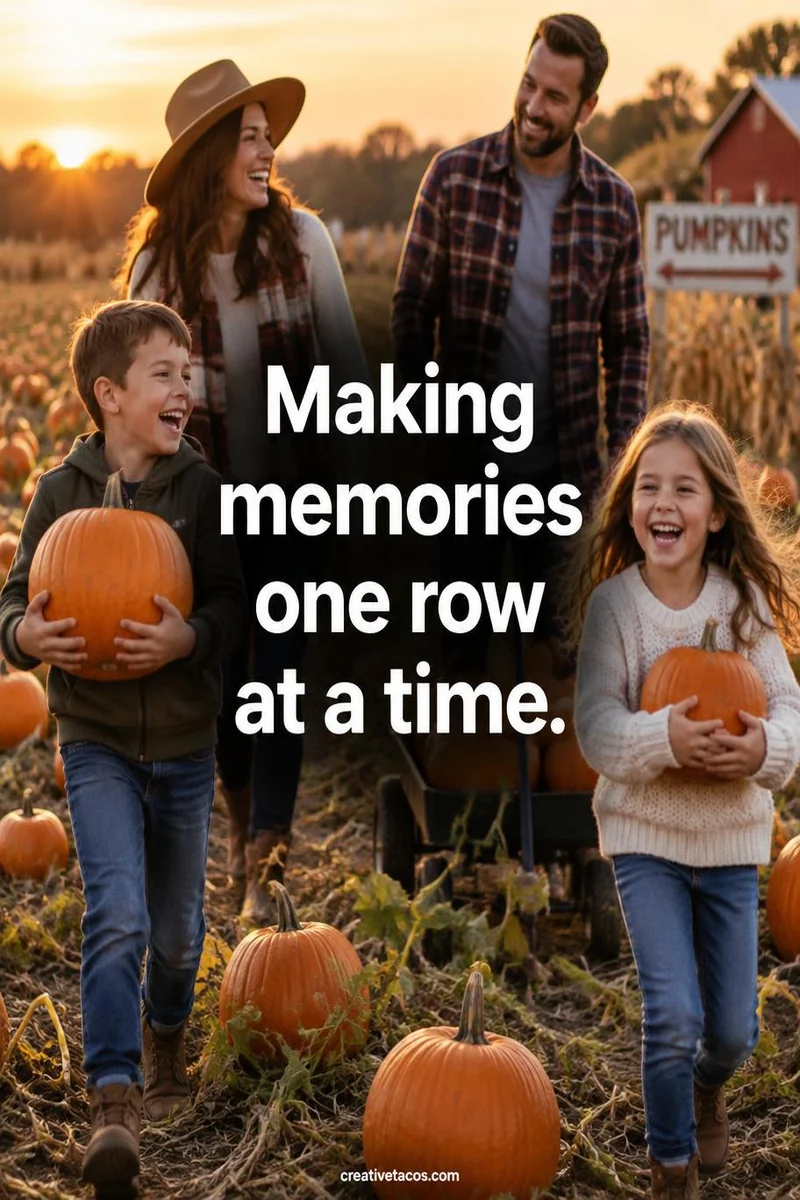 Quote card: Making memories one row at a time.
