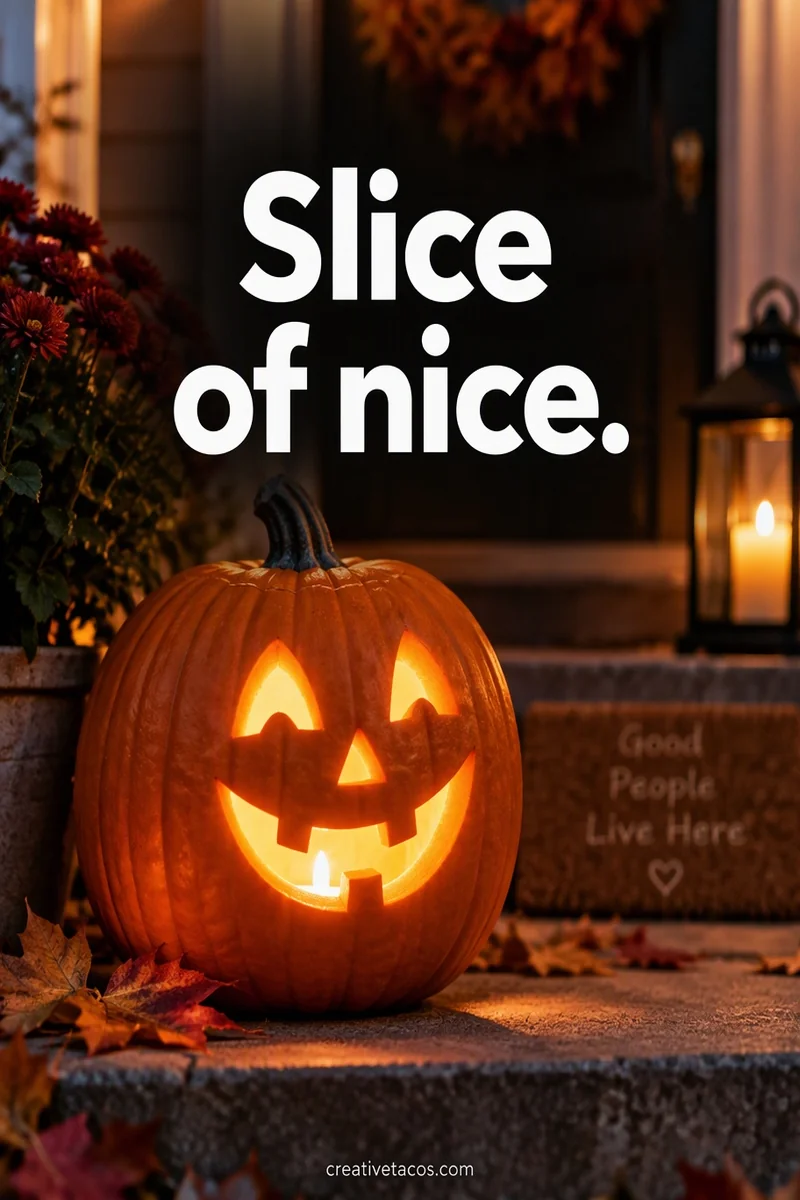 Quote card: Slice of nice.