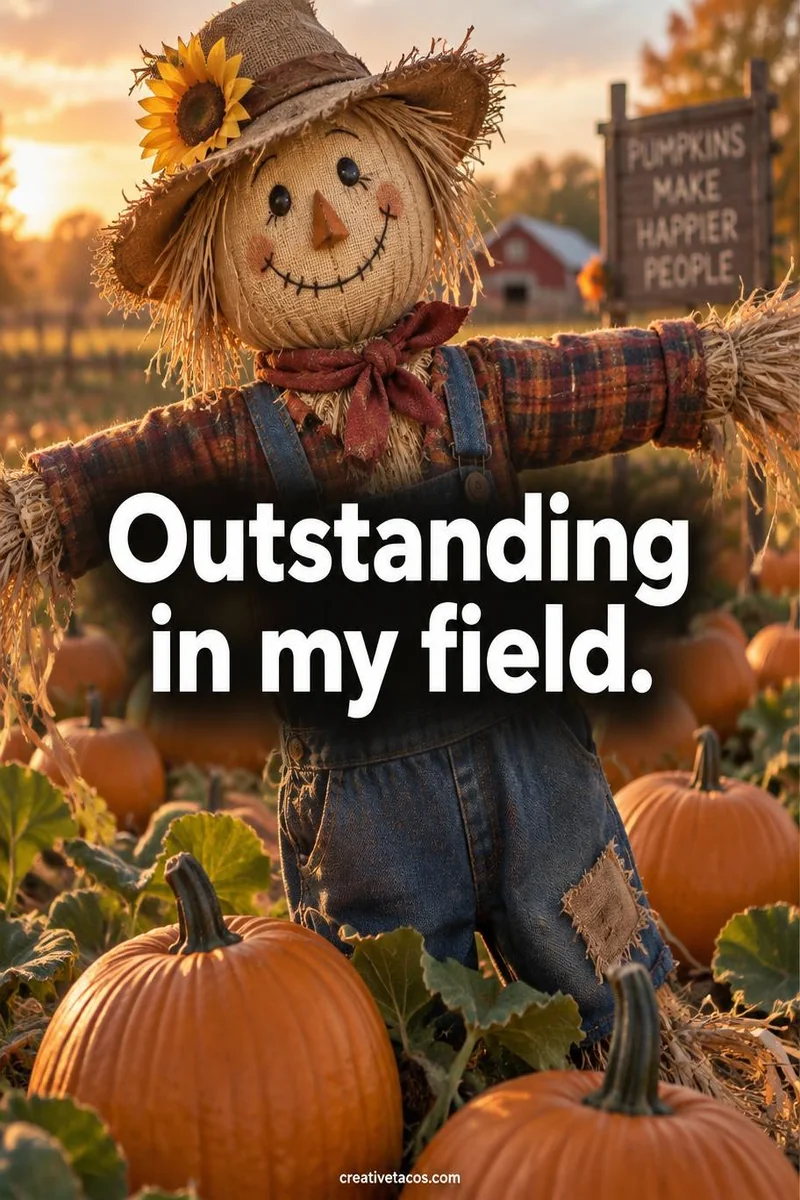 Quote card: Outstanding in my field.