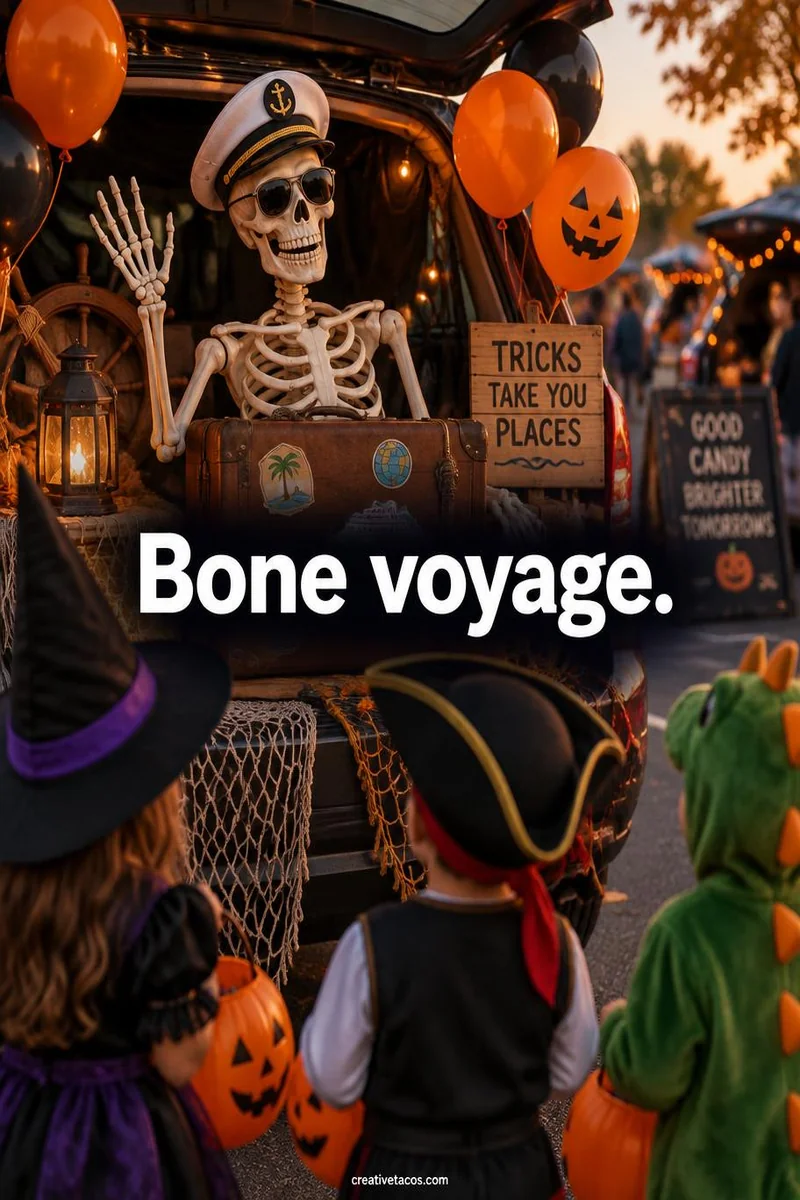 Quote card: Bone voyage.