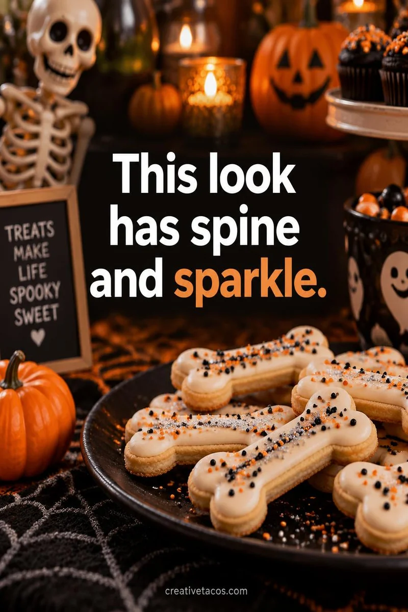 Quote card: This look has spine and sparkle.