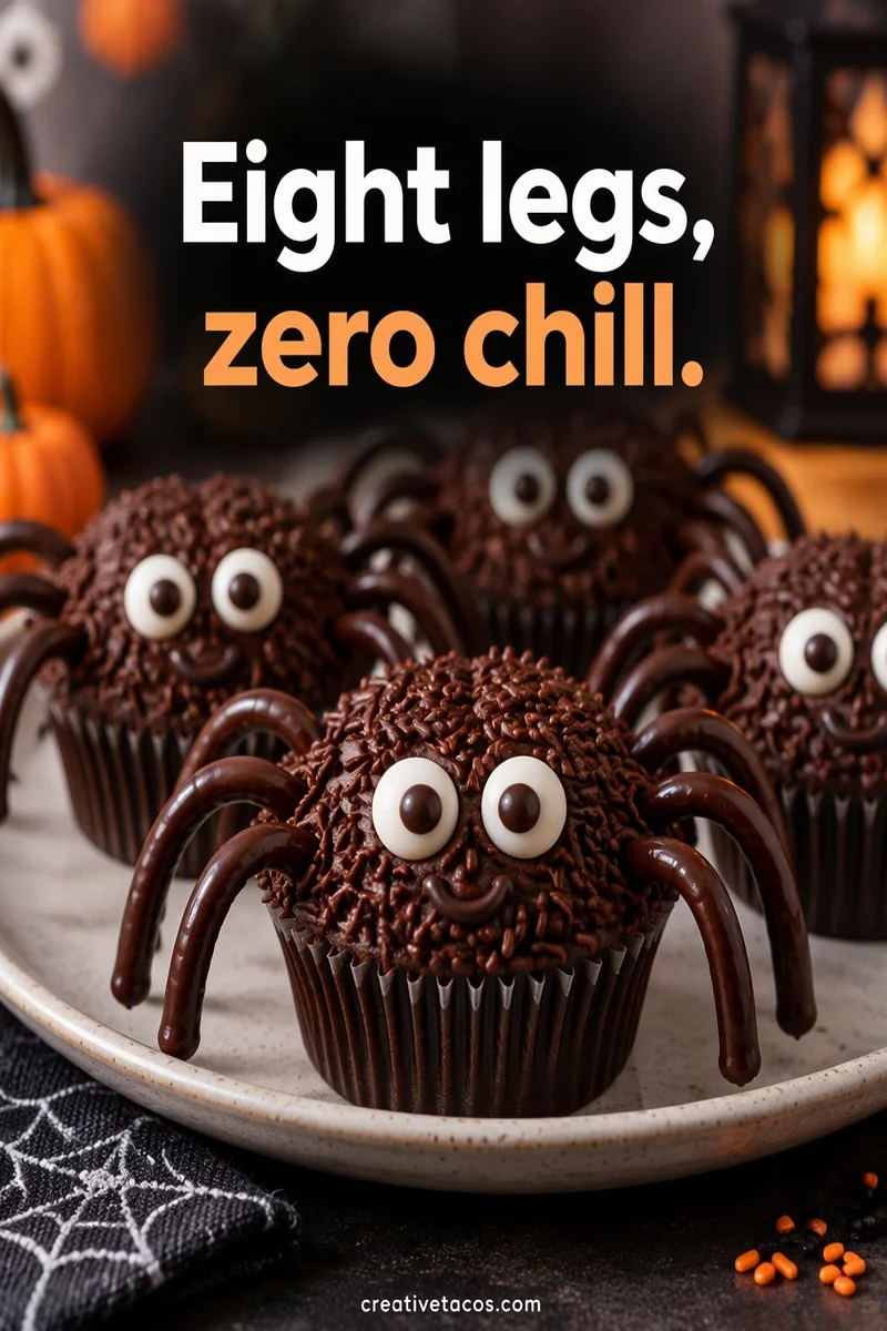 Quote card: Eight legs, zero chill.