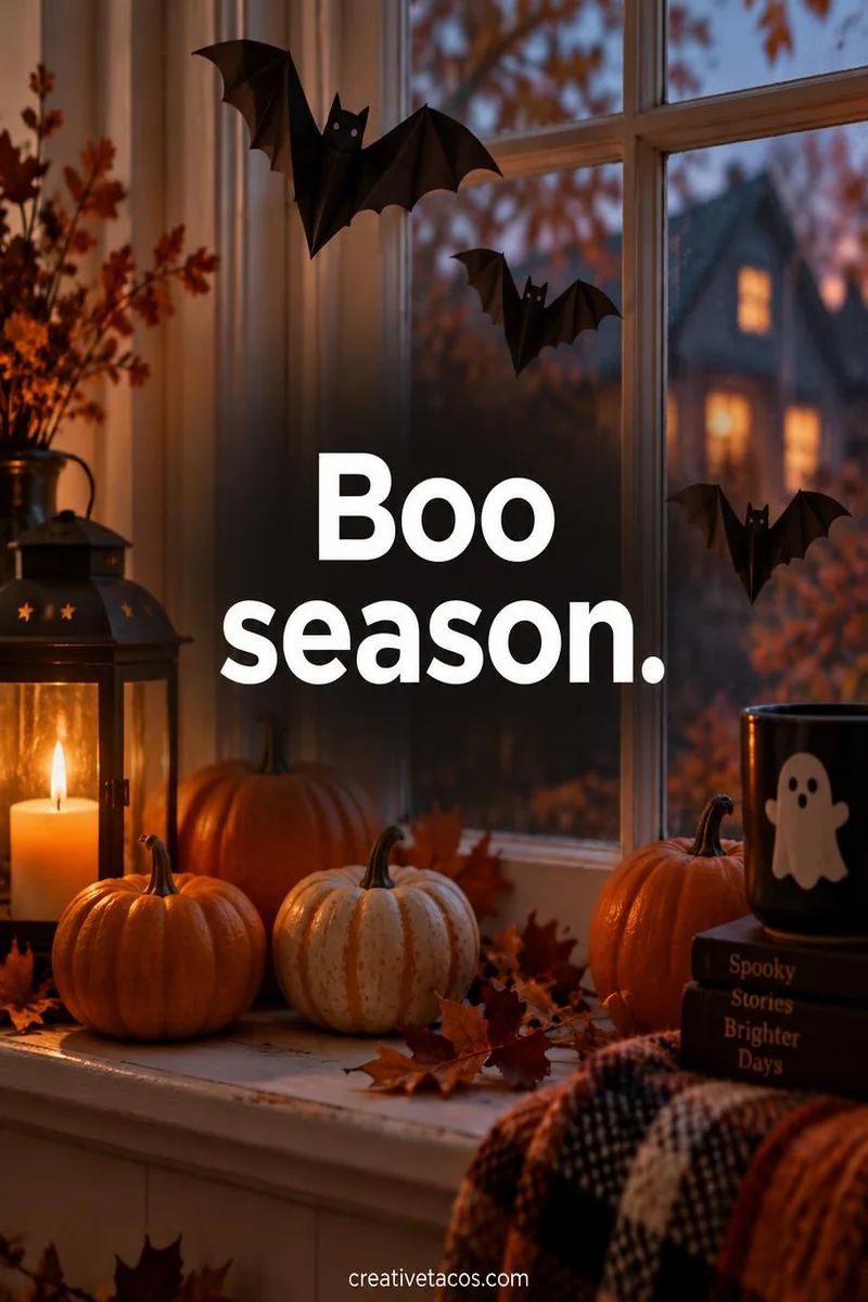 Quote card: Boo season.