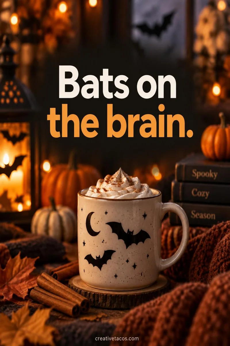 Quote card: Bats on the brain.