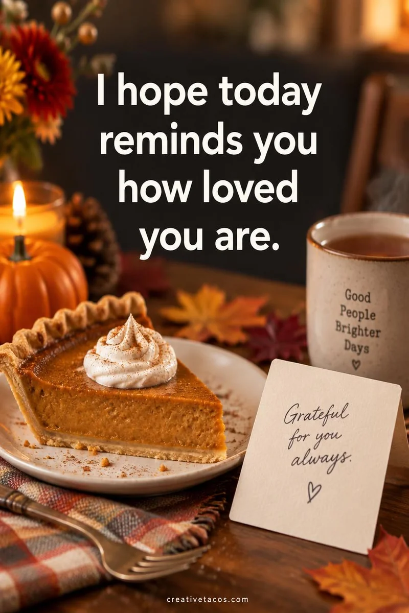 Quote card: I hope today reminds you how loved you are.