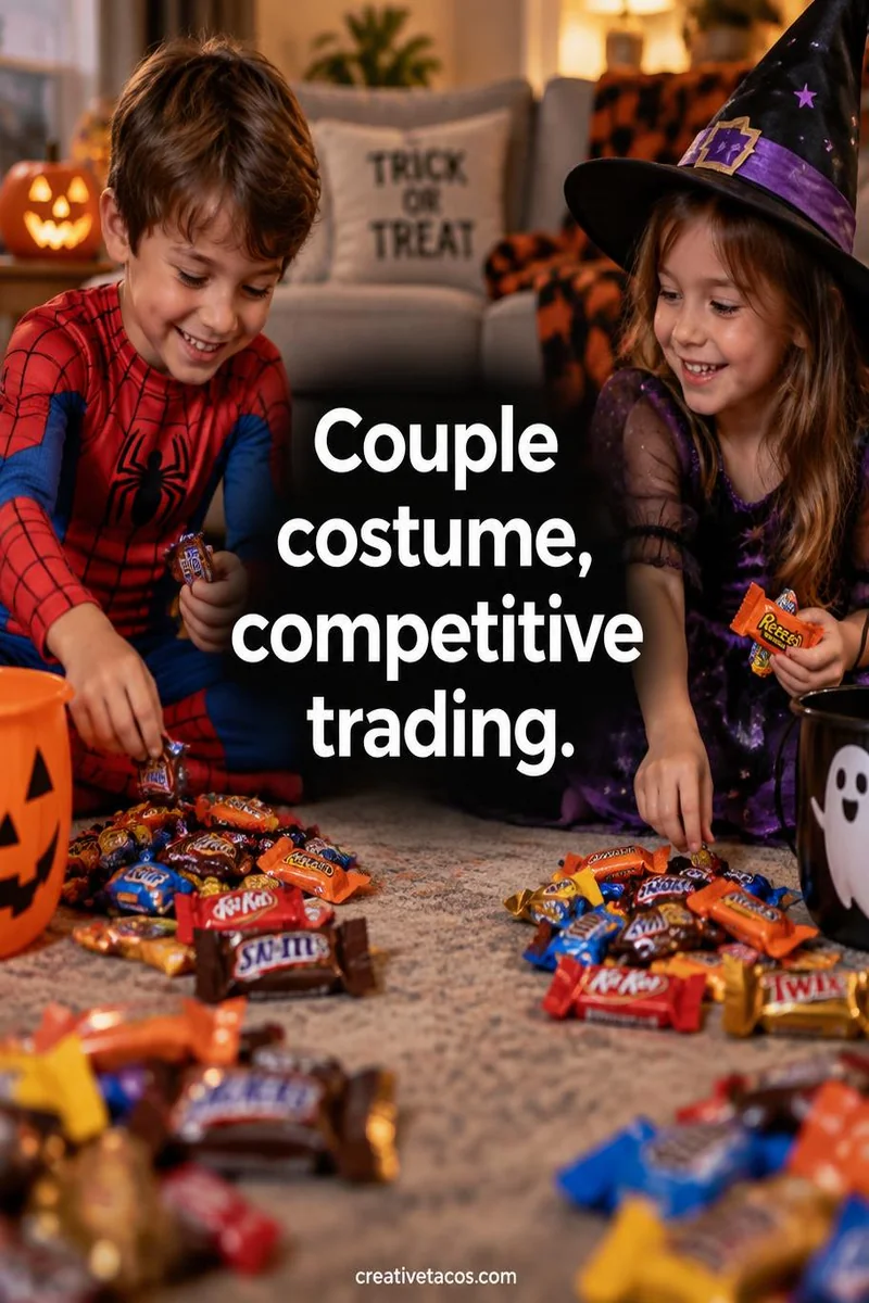 Quote card: Couple costume, competitive trading.