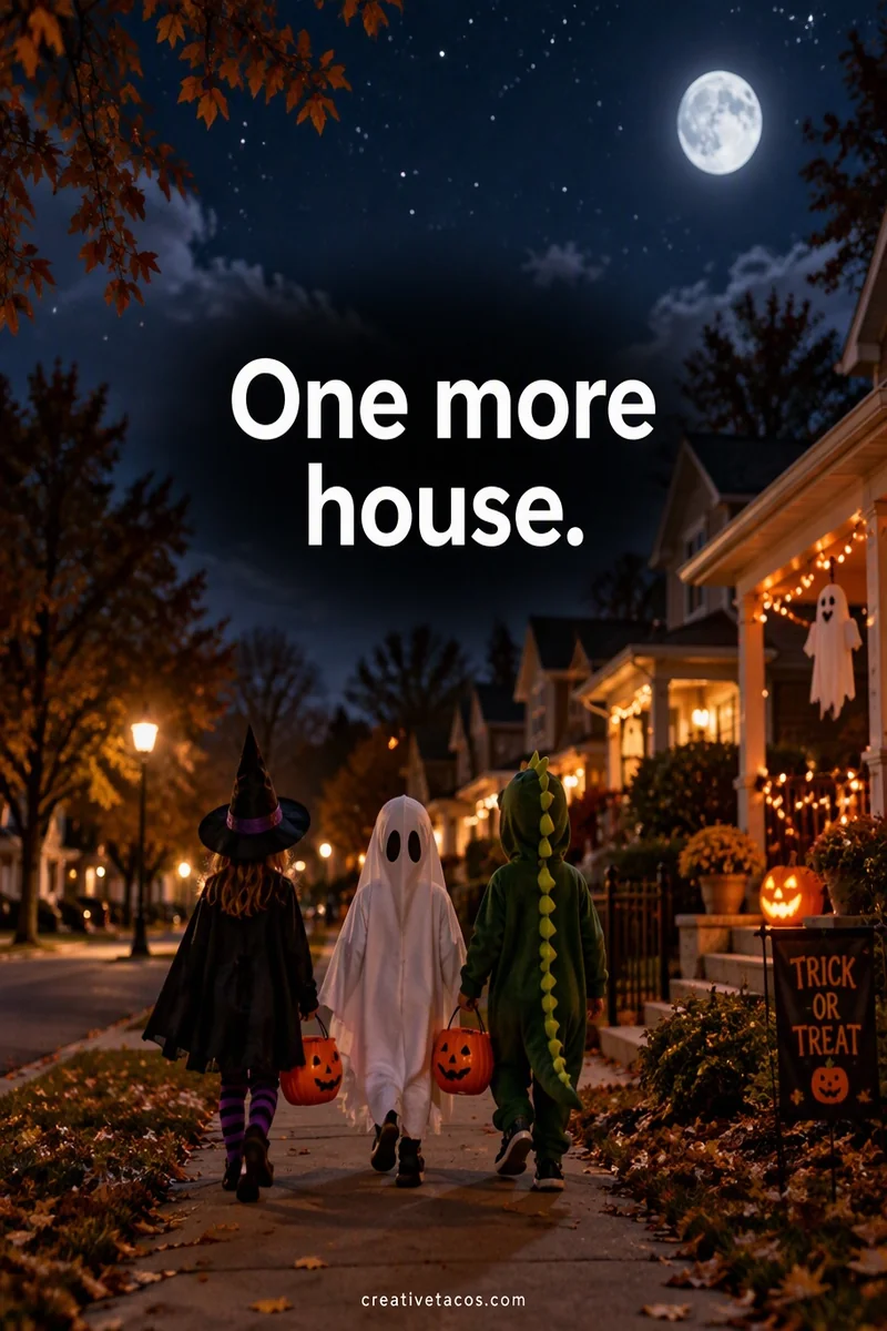 Quote card: One more house.