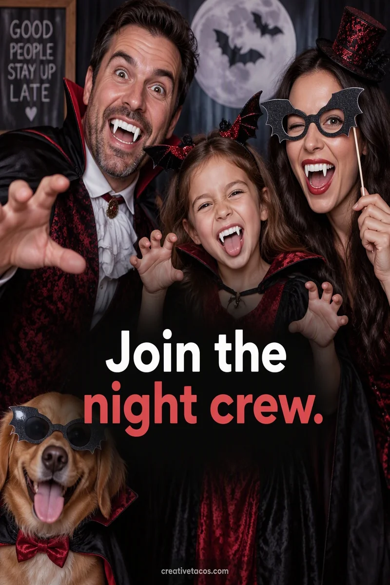 Quote card: Join the night crew.