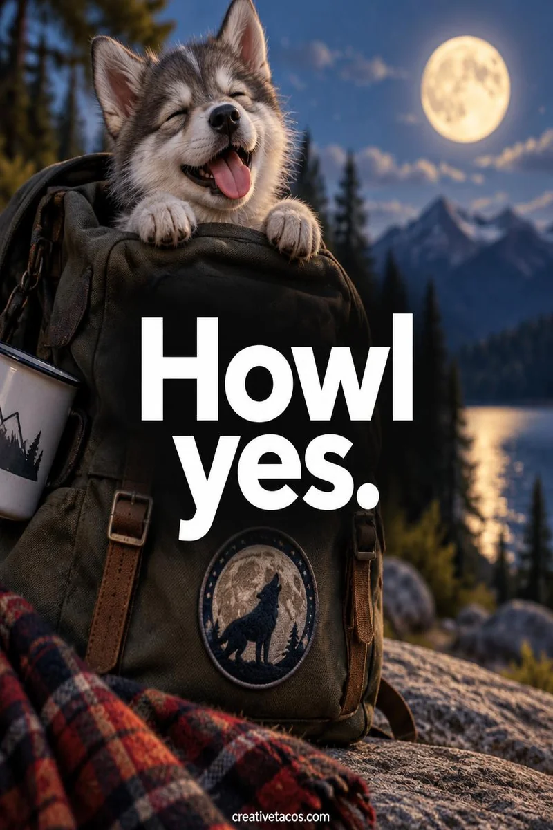 Quote card: Howl yes.