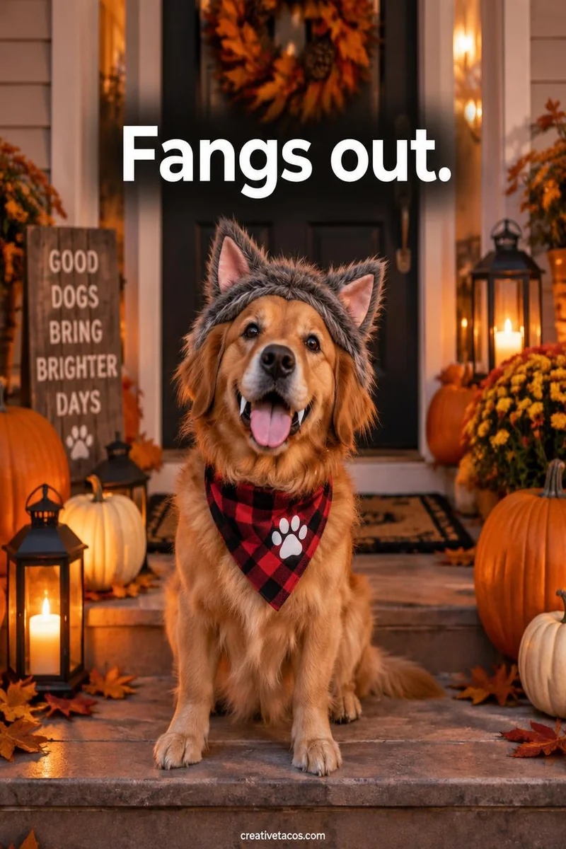 Quote card: Fangs out.