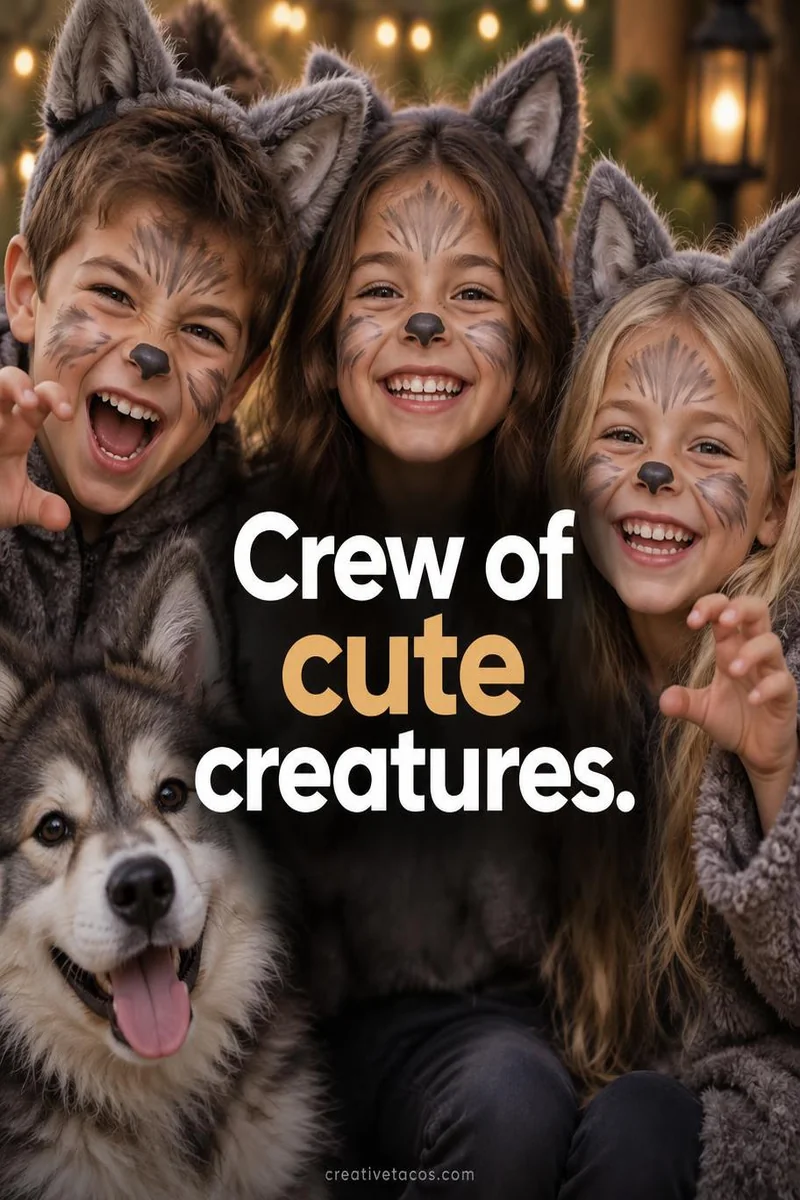 Quote card: Crew of cute creatures.