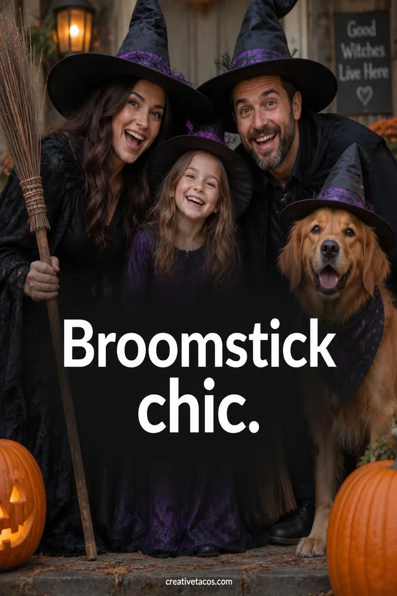 Quote card: Broomstick chic.