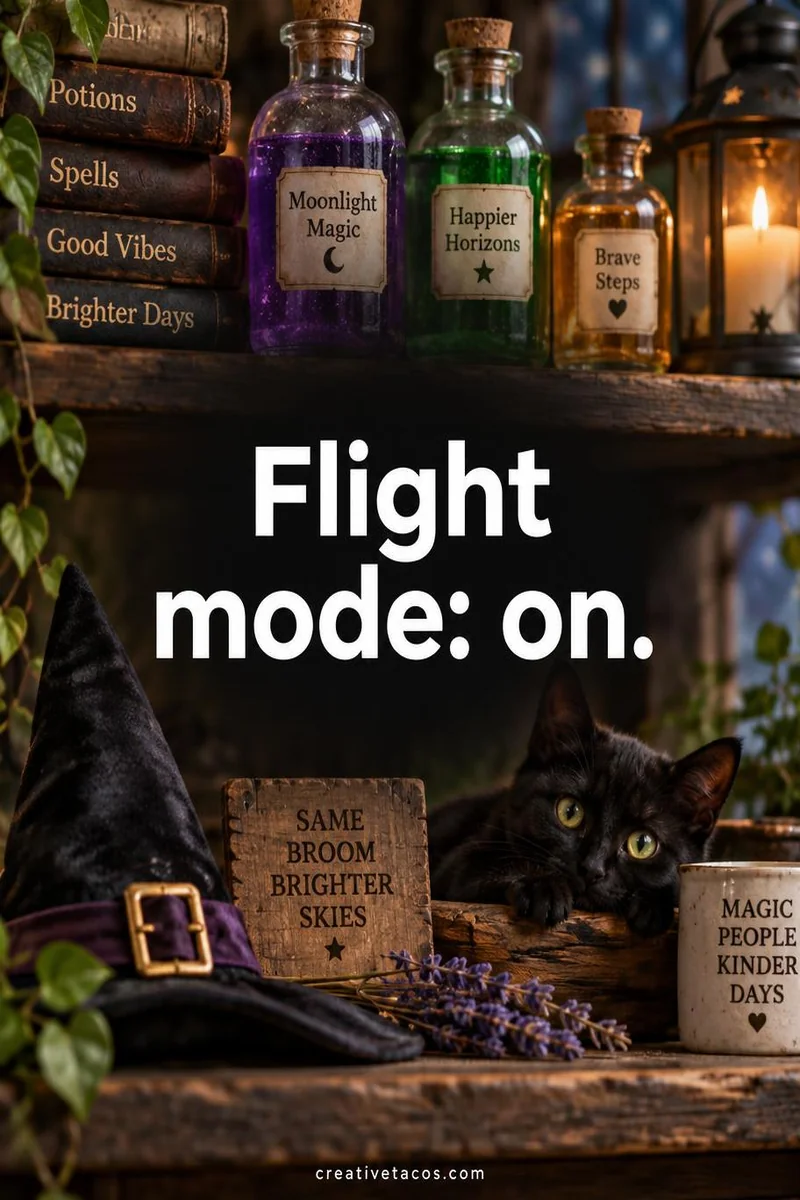 Quote card: Flight mode: on.