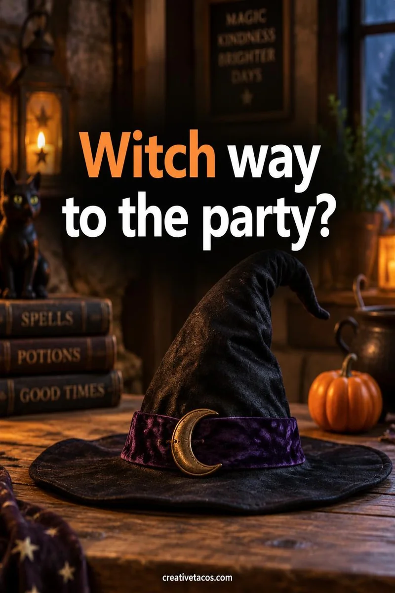 Quote card: Witch way to the party?