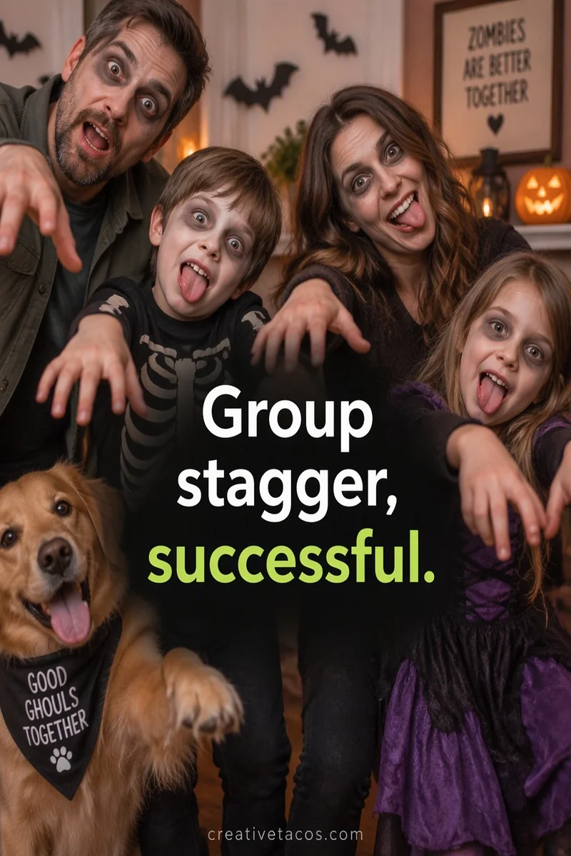 Quote card: Group stagger, successful.