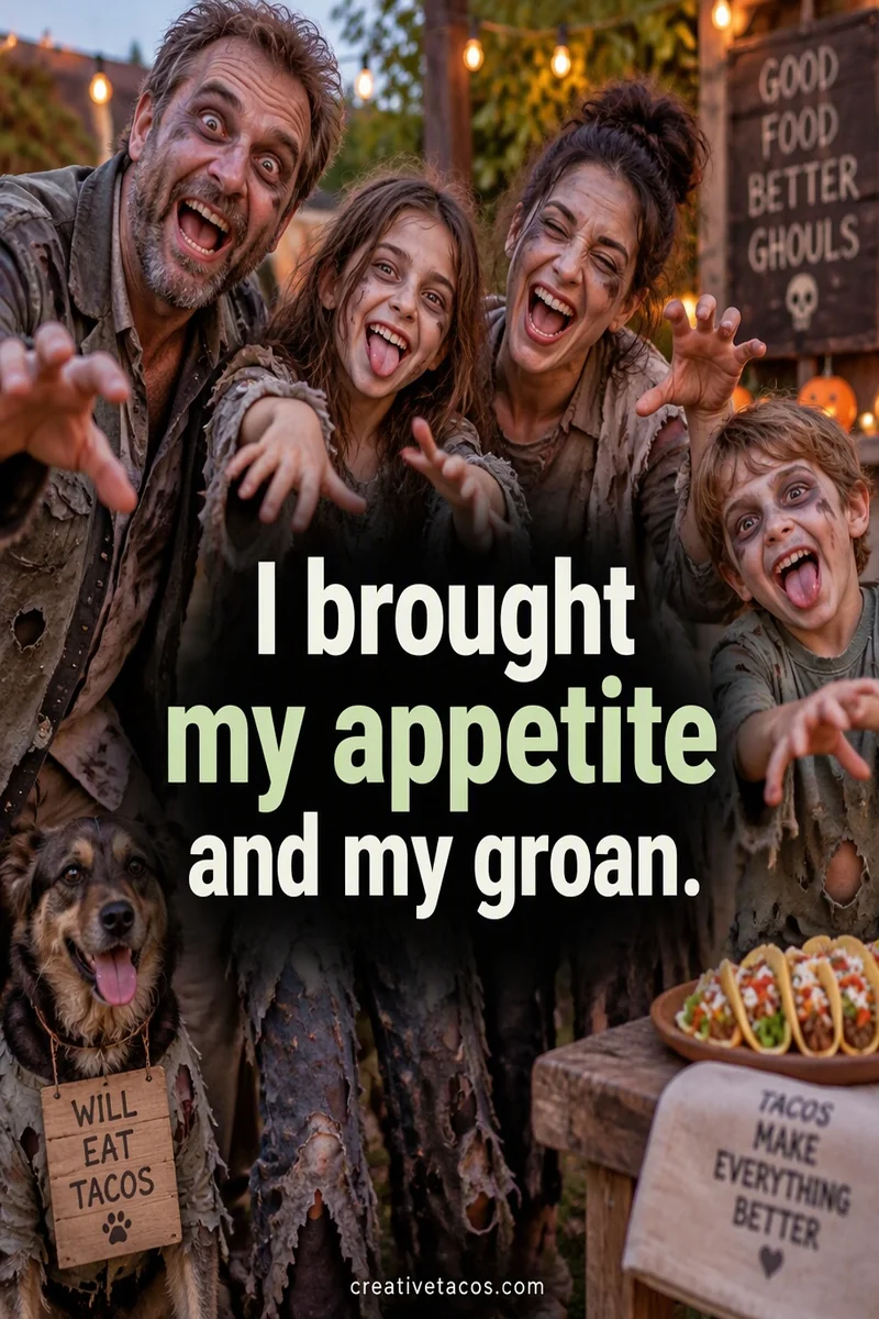 Quote card: I brought my appetite and my groan.