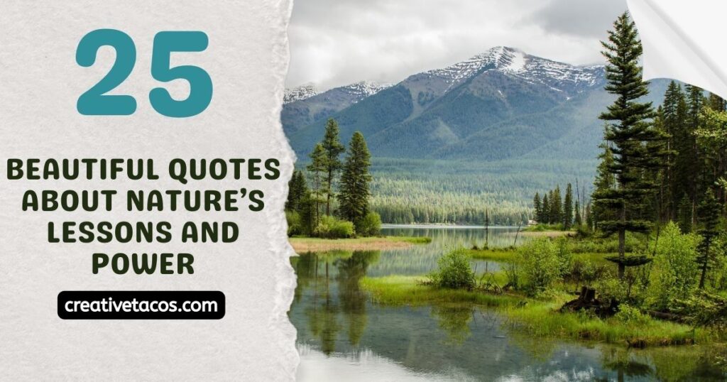25 Beautiful Quotes About Nature’s Lessons and Power